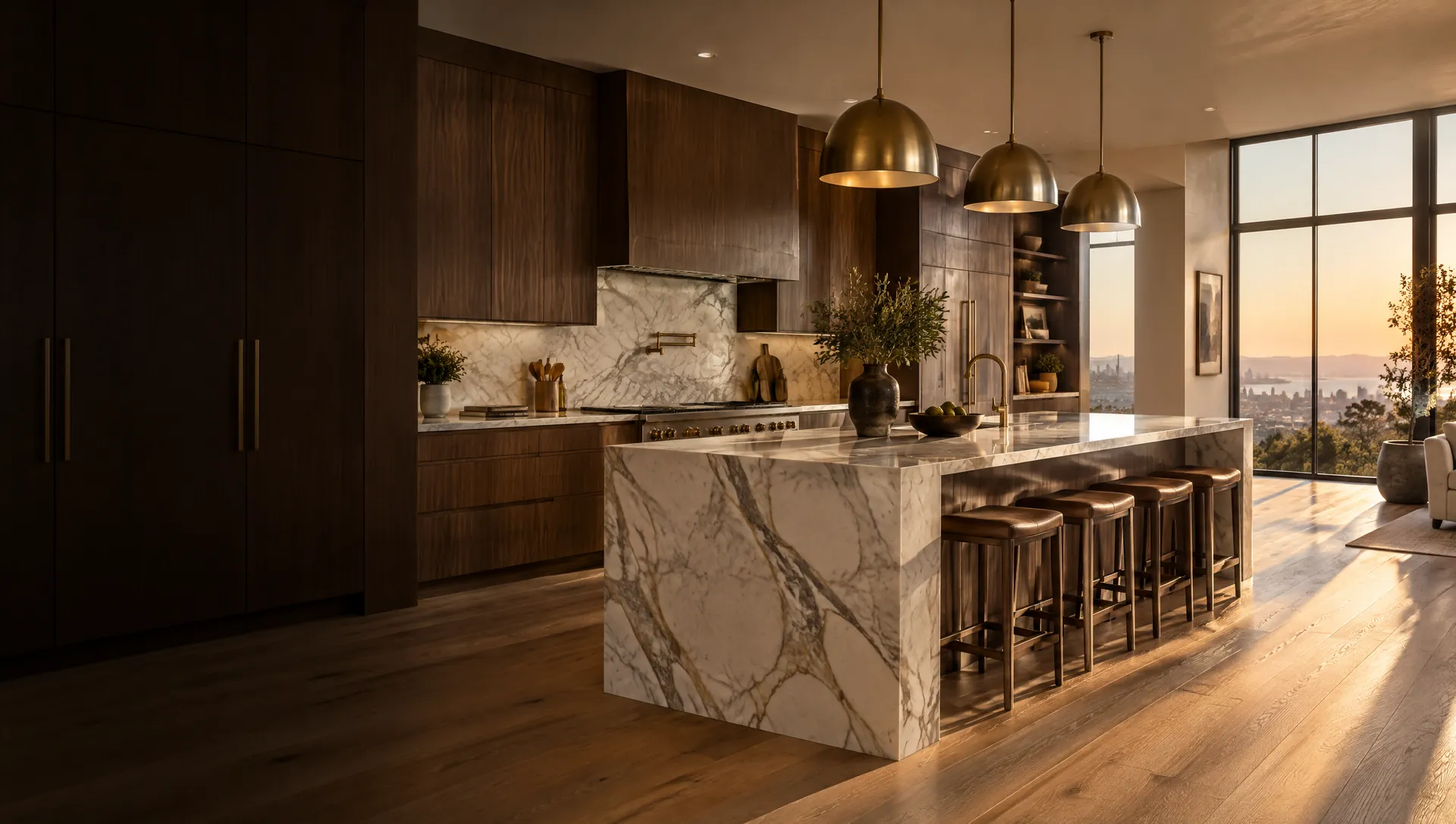 Luxury marble kitchen remodel